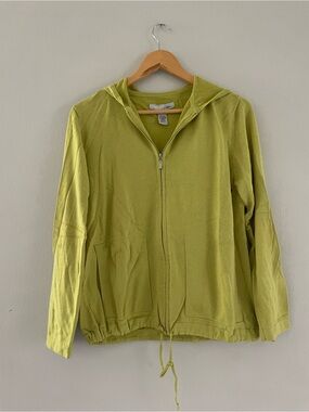 Chico's Lime Green Zip Up Sweater